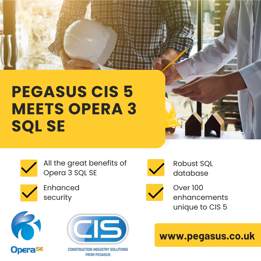 Product news: Pegasus CIS 5 meets Opera 3 SQL SE Image